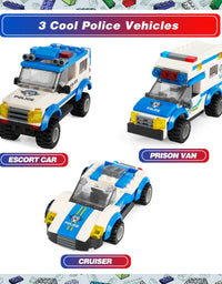 Exercise N Play Mini Police Car Blocks Sets - 736 Pcs
