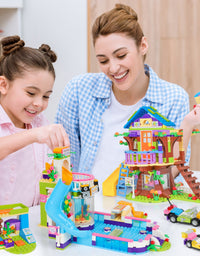 Exercise N Play TreeHouse & Water Park 2 IN 1 Children's Construction Toys - 1274 Pcs
