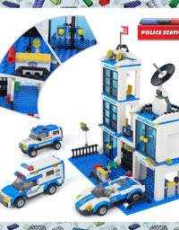 Exercise N Play Mini Police Car Blocks Sets - 736 Pcs