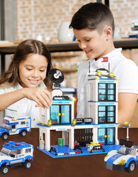 Exercise N Play Mini Police Car Blocks Sets - 736 Pcs