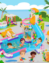 Exercise N Play TreeHouse & Water Park 2 IN 1 Children's Construction Toys - 1274 Pcs