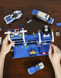 Exercise N Play Mini Police Car Blocks Sets - 736 Pcs