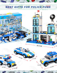 Exercise N Play Mini Police Car Blocks Sets - 736 Pcs