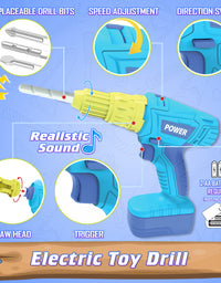 Exercise N Play Blue Chainsaw Kids Tool Toys Set - 11 Pcs