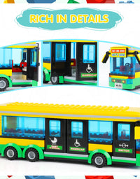 Exercise N Play City Bus Station Building Block Set - 386 Pcs