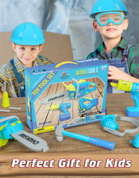 Exercise N Play Blue Chainsaw Kids Tool Toys Set - 11 Pcs