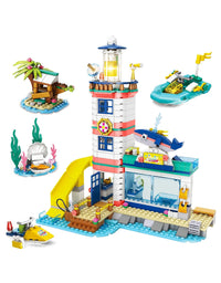 Exercise N Play Lighthouse Rescue Center Construction Toys - 723 Pcs