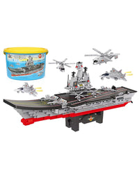 Exercise N Play Navy Aircraft Carriers Bricks Blocks Sets - 1131 Pcs