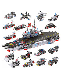 Exercise N Play Navy Warship Bricks Blocks Toys Sets - 1630 Pcs