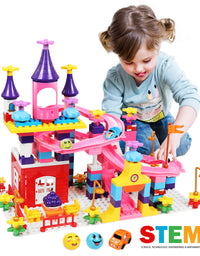 Exercise N Play Girls Roller Coaster STEM Toys Set - 161 Pcs