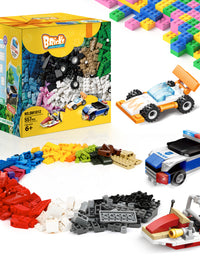 Exercise N Play Police Race Car Tiny Building Blocks Set - 557 Pcs