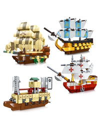 Exercise N Play Pirate Ship Toys Bricks Sets - 664 Pcs