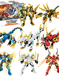 Exercise N Play Animal Mecha Toddler Building Bricks Toys - 1222 Pcs