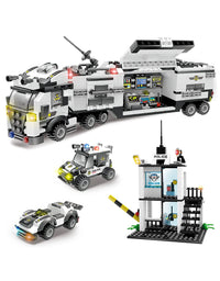 Exercise N Play SWAT Command Truck Block Building Sets - 853 Pcs
