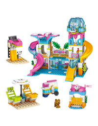 Exercise N Play Poolside Paradise Bricks Blocks Set - 875 Pcs