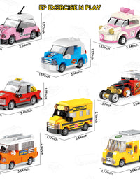 Exercise N Play Mini Racing Car Toy Vehicle Set - 180 Pcs