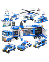 Exercise N Play Police Truck Toddler Blocks Toy Playset - 1039 Pcs