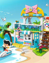 Exercise N Play Vacation Beach House Toy Bricks Sets - 948 Pcs