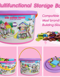 Exercise N Play Street Coffee Shop & Treehouse 2 IN 1 Construction Toys - 960 Pcs