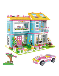 Exercise N Play Miniature Dolls Family House Block Bricks Set - 1006 Pcs