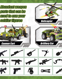 Exercise N Play Jungle Military Station Brick Set - 830 Pcs