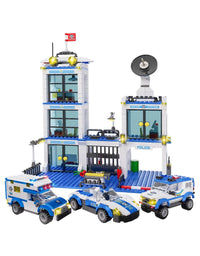 Exercise N Play Mini Police Car Blocks Sets - 736 Pcs
