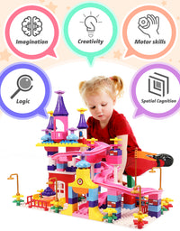 Exercise N Play Girls Roller Coaster STEM Toys Set - 161 Pcs