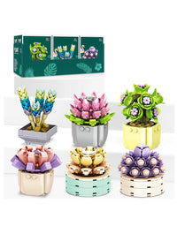 Exercise N Play Brick Minis Succulents Plants Set - 478 Pcs
