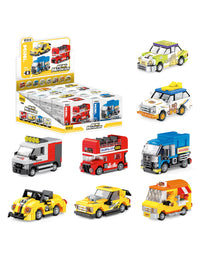 Exercise N Play Mini Transportation Toddler Car Toys Sets - 160 Pcs