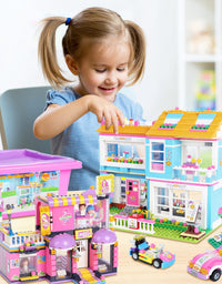 Exercise N Play City House & Barber Shop Toddler Blocks Set - 1655 Pcs