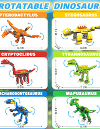 Exercise N Play STEM Dinosaur Toys Set For Kids - 539 Pcs