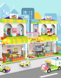 Exercise N Play City House & Grocery Store 2 IN 1 Construction Toys - 1675 Pcs
