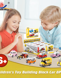 Exercise N Play Mini Racing Car Toy Vehicle Set - 180 Pcs