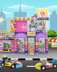 Exercise N Play Barber & Pizza Shop Small Building Blocks - 1030 Pcs