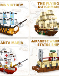 Exercise N Play Pirate Ship Toys Bricks Sets - 664 Pcs