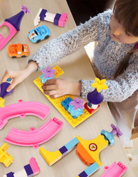 Exercise N Play Girls Roller Coaster STEM Toys Set - 161 Pcs