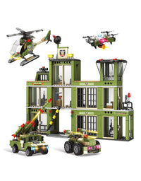 Exercise N Play Military Army Base Mini Block Set - 802Pcs