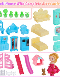 Exercise N Play Large Doll House Toddler Toys - 215 Pcs