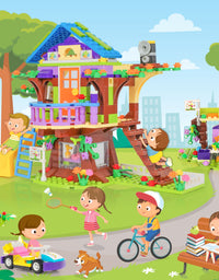 Exercise N Play TreeHouse & Water Park 2 IN 1 Children's Construction Toys - 1274 Pcs