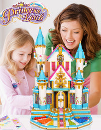 Exercise N Play Princess Castle Construction Toy Set - 1736 Pcs