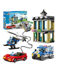 Exercise N Play City Bank Robber Brick Sets - 625 Pcs