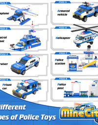 Exercise N Play Police Truck Toddler Blocks Toy Playset - 1039 Pcs