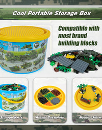 Exercise N Play Military Tank Transport Vehicle Blocks For Toddlers - 990 Pcs