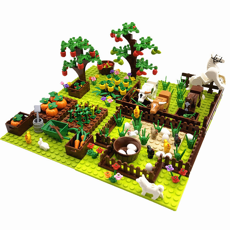 Farmyard Animal Toys Brick Building Set