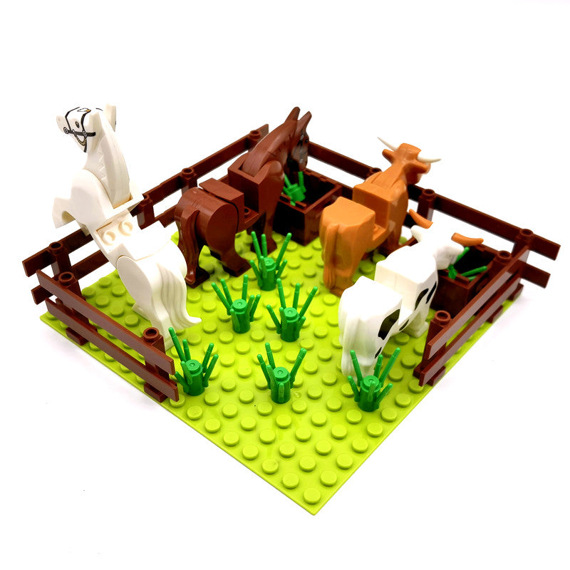 Farmyard Animal Toys Brick Building Set