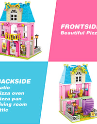 Exercise N Play Pizza Shop Mini Blocks Toy Construction Set - 777 Pcs