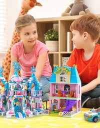 Exercise N Play Dream Princess Castle Construction Set Toys - 906 Pcs