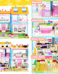Exercise N Play City House & Barber Shop Toddler Blocks Set - 1655 Pcs