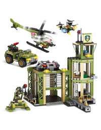 Exercise N Play Army Military Command Post Blocks For Toddlers - 677 Pcs