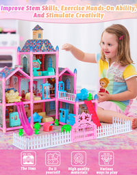 Exercise N Play Large Doll House Toddler Toys - 215 Pcs